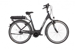 Fischer Bicicleta Fischer - Bicicleta eléctrica City ECU 1860, color negro, 28", RH 49 cm, motor central 48 V / 557 Wh