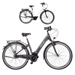 Fischer Bicicleta FISCHER Schwarz City Cita 3.1i (2020) -Bicicleta eléctrica (28", Motor Central 50 NM, 48 V), Color Negro Mate, Unisex Adulto, 28'' -RH 44 cm