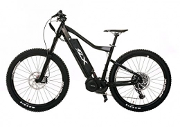 FLX Bicicletas eléctrica FLX Blade Electric Bicycle, Electric Mountain Bike with Suspension, Powerful Motor, Long Lasting battery, and wide Range (Gloss Black, 17.5 Ah battery)