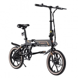 Beyamis Bicicleta Foldable Electric Bicycle 42V10.4Ah Battery 350W Motor Power, Speed up to 25Km / h, up to 40-50KM Mileage, 16-Inch Wheels, Can Climb 12°(B)