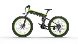 Beyamis Bicicleta Foldable Portable Electric Mountain Bike, 48V12.8Ah Battery, 1500W Motor Power, 26-Inch Wheels, Speed up to 40KM / H, Climbing 38°.(A)