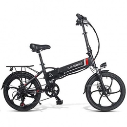 FUJGYLGL Bicicleta eléctrica □ - Bicicleta eléctrica Plegable de aleación de Aluminio Bici 48V 350W LCD Bicicleta ciclomotor 20