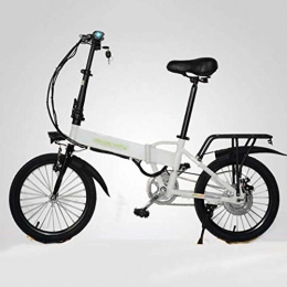 FZYE Bicicleta FZYE 18 Pulgadas Portátil Bicicleta Eléctrica, Bicicletas Pantalla Cristal líquido Plegable Remoto Inteligente Aleación Aluminio Bike Deportes Aire Libre
