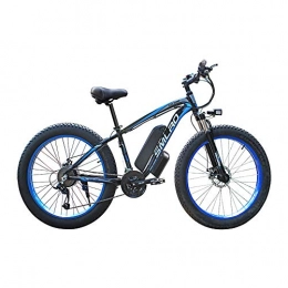 FZYE Bicicletas eléctrica FZYE 26 Pulgada Bicicleta Eléctrica Crucero, 48V / 1000W Montaña Bicicletas Deportes y Aire Libre Ciclismo, Azul