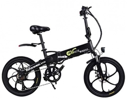 Desconocido Bicicleta Generic - Bicicleta eléctrica de 20 pulgadas, 30 km / h, 350 W, 48 V, 7, 8 Ah, batería extraíble, 70 km, kilometraje, color negro