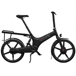 GoCycle Bicicleta GoCycle G3, Black, Distinctive Versión con Guardabarros, Kit de luz, portaequipajes y Estación / Bolsa de Transporte