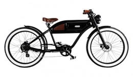 GREASER - Michaelblast Bicicleta greaser E-Bike stadtcruiser Vintage Style bicicleta greaser Black de White