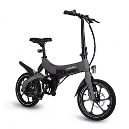 GRUNDIG Bicicleta Grundig Bicicleta eléctrica, E-Bike Plegable con batería Desmontable, neumáticos de 16 Pulgadas, Motor de 250 W, Cuadro de aleación de magnesio y 3 Modos de Velocidad, Velocidad máxima de 25 km / h