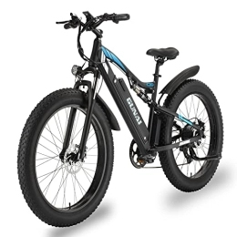 GUNAI Bicicletas eléctrica GUNAI Bicicleta Eléctrica Mountain E-Bike 26 '' 4.0 Fat Tire 48v con Batería De Iones de Litio ExtraíBle 17AH Y Doble AbsorcióN de Impactos