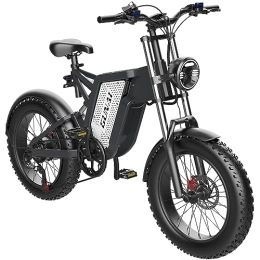 GUNAI  GUNAI MX25 Bicicleta Eléctrica para Adulto 20inch Full Suspension Mountain Ebike con 48V 25AH Batte
