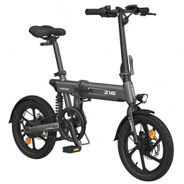 GUOJIN Bicicletas eléctrica GUOJIN Bicicleta Eléctrica Plegable Bicicleta de Aleación de Aluminio de 250 W 36V, 10Ah Batería de Iones de Litio, City Mountain Bicycle Booster 80KM, Capacidad de Carga 100 Kg, Gris