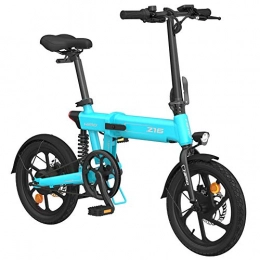 GUOJIN Bicicleta GUOJIN Bicicleta Eléctrica Plegable E-Bike de hasta 25 Km / H con Motor de 250 W, Batería 36V 10Ah, Pantalla de LCD, 3 Modos de Conducción, Bicicleta Eléctrica para Adultos y Viajeros, Azul