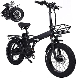 通用 Bicicleta GW20 20 Pulgadas vehículo eléctrico Plegable 4.0 neumático Ancho Moto de Nieve 48V batería de Litio Potente Bicicleta de montaña aleación de Aluminio vehículo eléctrico LCD Instrumento