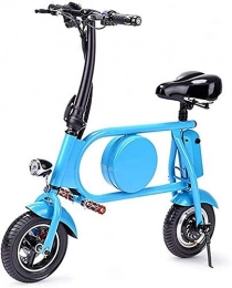 GYL Bicicleta GYL Bicicleta eléctrica Bicicleta plegable Mini City Adulto Batería de litio portátil Luz LED Pantalla inteligente Bicicleta de control remoto Adecuado para ciudad al aire libre, Azul
