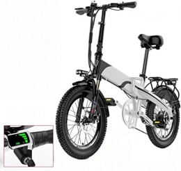 GYL Bicicleta GYL Bicicleta eléctrica Bicicleta plegable Scooter de viaje 48V con tablero de control inteligente incorporado Batería de litio extraíble 7.8A / 10.4A Motor de 400W resistente al agua y al polvo, 7.8A