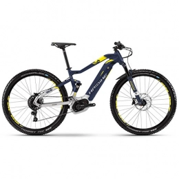 HAIBIKE Bicicletas eléctrica Haibike Sduro fullnine 7.0E-Bike 500WH S de Mountain Bike Azul / Plata / Citron Mate, Color Blau / Silber / Citron Matt, tamao 48 - L
