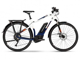 HAIBIKE Bicicletas eléctrica Haibike Sduro Trekking 5.0 Pedelec E-Bike - Bicicleta eléctrica, color blanco, azul y naranja