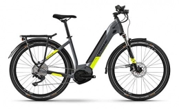 Winora Bicicletas eléctrica Haibike Trekking 6 Yamaha Bicicleta eléctrica 2021 (27, 5 pulgadas LowStep L / 54 cm, gris frío / Canary (Lowstep))
