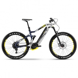 HAIBIKE Bicicletas eléctrica Haibike Xduro 7.0 - Bicicleta de montaña elctrica de 500 Wh, en plateado, azul y amarillo mate, color silber / blau / gelb matt, tamao 41 - S, tamao de rueda 27.50