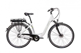 HAWK Bikes Bicicleta Hawk City Wave - Bicicleta elctrica (28"), Color Blanco