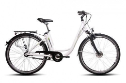 Hawk Deep-Z - Bicicleta elctrica Unisex (28", 5,8 Ah), Color Blanco