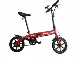 HE-Bikes Helliot Bicicleta de Paseo elctrica, Unisex Adulto, Rojo, M