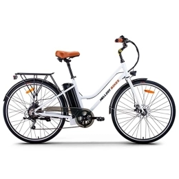 He Helliot Bikes Bicicleta He Helliot Bikes - RSMilano Bicicleta eléctrica 250W, Bici De Paseo, Ruedas de 28 Pulgadas, autonomía hasta 45 kilómetros, Marco de Aluminio y Cambio Shimano de 6 velocidades