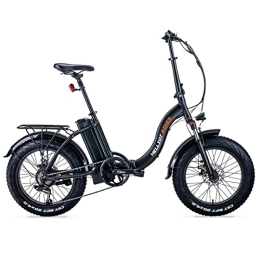 He Helliot Bikes Bicicleta He Helliot Bikes -RSMoscu Bicicleta eléctrica 250W, Plegable, Ruedas Fat de 20 Pulgadas, autonomía hasta 45 kilómetros, Marco de Aluminio y Cambio Shimano de 7 velocidades