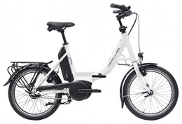 ZEG Bicicletas eléctrica Hercules E-Bike Rob Fold F8 - Bicicleta elctrica plegable (20 pulgadas, motor Bosch Active Line Plus, batera de 400 Wh, cambio de buje Shimano), color Blanco, tamao 46 cm, tamao de rueda 20.0