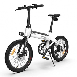 HIMO Bicicleta HIMO C20 Bicicleta Eléctrica, Bicicleta Eléctrica Plegable con Asistencia Eléctrica para Adultos, 20 Pulgadas, Rango de 80 km, 6 Velocidades, 3 Modos de Conducción, Velocidad Máxima de 25 km / h (Blanco)