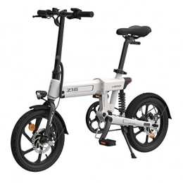 HIMO Bicicletas eléctrica HIMO Z16 Bicicleta elctrica plegable, IPX7 resistente al agua, 20 pulgadas, aluminio, absorcin de impactos, batera de litio extrable, liviana y porttil, fcil de viajar (enviado en Europa)