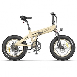 Cleanora Bicicletas eléctrica HIMO ZB20 Bicicleta eléctrica Plegable para Adultos, 20 '' 4.0 Off-Road Fat Tire E-Bike, Bici eléctrica de montaña con 48V 10AH batería, Amortiguador, Engranajes de transmisión de 6 velocidades