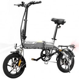 HITWAY Bicicleta HITWAY Bicicleta eléctrica E Bike Bicicletas urbanas Bicicleta Plegable Bicicleta Fabricada en Aluminio de aviación, batería de 7.5Ah, Motor de 250 W, Alcance hasta 45 km BK3-HW