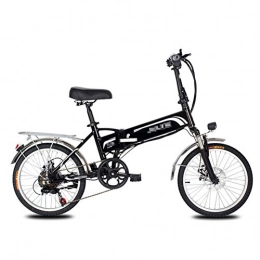 HLeoz Bicicleta HLeoz 20" E- Bike, Elctrica Plegable Bicicletas con Batera 48V 10.5Ah y 350W Motor, para Adultos Deportes Ciclismo al Aire Libre Ejerctese y Viaje - 7 Velocidades, Negro