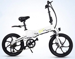 Hold E-Bikes Bicicleta Hold E-Bikes Bicicleta Plegable elctrica Bicicleta Plegable Segura porttil Ajustable para Ciclismo@Blanco