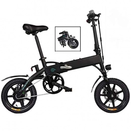 HSART Bicicletas eléctrica HSART Bicicleta de Montaa Elctrica Plegable para Adultos Batera Iones Litio de 36V 7.8 AH 25 Km / H Velocidad Mxima Pantalla LED (Negro)