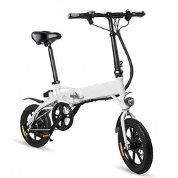 HSART Bicicletas eléctrica HSART Bicicleta de Montaña Eléctrica Plegable para Adultos con 36V 7.8Ah Batería de Iones Litio Motor 250W Pantalla LED para Viajes Aire Libre (Blanco)