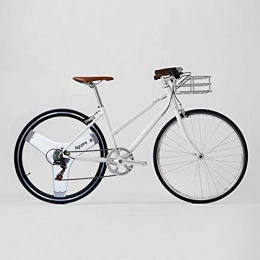 Hycore Bicicleta Hycore T1 - Bicicleta elctrica para mujer, 27, 5 pulgadas, ligera, doble motor, color gris