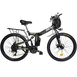 Hyuhome Bicicletas eléctrica Hyuhome Bicicleta eléctrica plegable para adultos, bicicleta eléctrica plegable para hombre, bicicleta eléctrica de 26 pulgadas, 48 V, 10 Ah, bicicleta eléctrica plegable (negro)