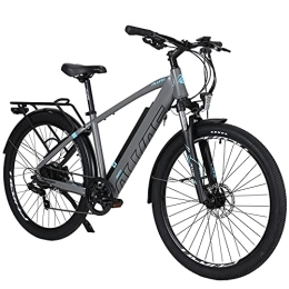 Hyuhome Bicicletas eléctrica Hyuhome Bicicletas eléctricas para adultos, hombres y mujeres, bicicletas eléctricas de 27.5 pulgadas, bicicletas eléctricas de terreno completo 36 V, 12.5 Ah (gris, 820 M+)