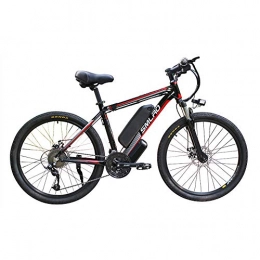 Hyuhome Bicicleta Hyuhome Las Bicicletas eléctricas para Adultos, IP54 Impermeable 500 / 1000W Ebike de aleación Aluminio Bicicletas 48V 13Ah Iones Litio Bicicletas montaña / batería / conmuta Ebike, Black Red, 1000W