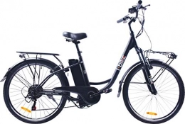 i-Bike City Easy Bicicleta eléctrica, Negro, 180 x 90 x 32 cm