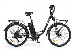 i-Bike Bicicletas eléctrica i-Bike City Easy S ITA99 Bicicleta eléctrica con pedaleo asistido, Unisex Adulto, Negro, 46 cm
