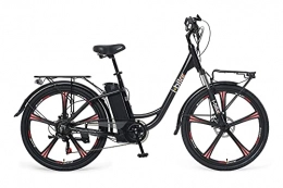 i-Bike Bicicletas eléctrica i-Bike City ePlus ITA99 - Bicicleta eléctrica de pedaleo asistido, Unisex, para Adultos, Color Negro, Talla única