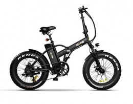 ICON.E Bicicleta eléctrica plegable Pure 250 W, color negro