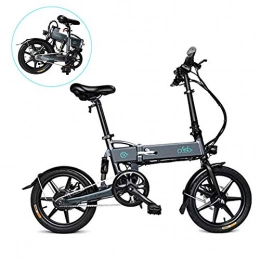 INOVIX Bicicletas eléctrica INOVIX Bicicleta elctrica FIIDO D2 para Adultos, Motor de 250 W, Rango de 16 Pulgadas 7.5Ah 65 km, con Faros LED, Bicicleta Elctrica Plegable con Freno de Disco, hasta 25 km / h