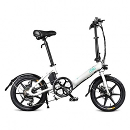 JAEJLQY Bicicletas eléctrica JAEJLQY Velocidad Variable Bicicleta elctrica tamao de la Rueda 16"aleacin de Aluminio 5.2Ah 36V mximo 25 KM / H Bicicleta elctrica, Blanco