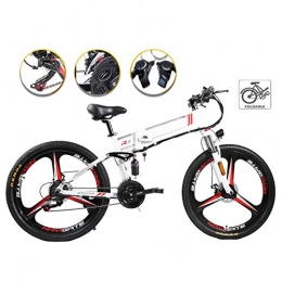 Jieer Bicicletas eléctrica JIEER Bicicleta eléctrica plegable de montaña, E-Bike para adultos, 3 modos de conducción, motor 350 W, marco de aleación de magnesio ligero, plegable