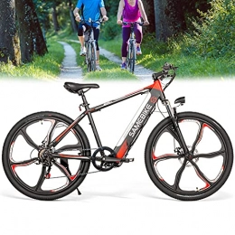 JINGJIN Bicicletas eléctrica JINGJIN Bicicleta Eléctrica, 350W Motor Bicicleta Plegable 35 km / h, neumáticos de 26"* 1, 95", Batería 36V 8Ah, Asiento Ajustable, con Pedales