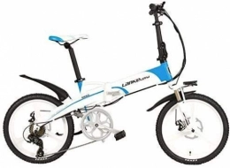 JINHH Bicicletas eléctrica JINHH Bicicleta elctrica Plegable Elite de 20 Pulgadas, Motor 48V 240W, Horquilla de suspensin con Resorte de Aceite, Asistencia de Pedal de 5 Niveles